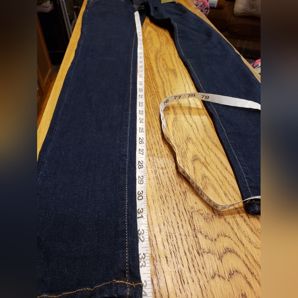 24x34 NWT UO BDG high rise cigarette extra long dark wash slim leg French - Picture 6 of 7